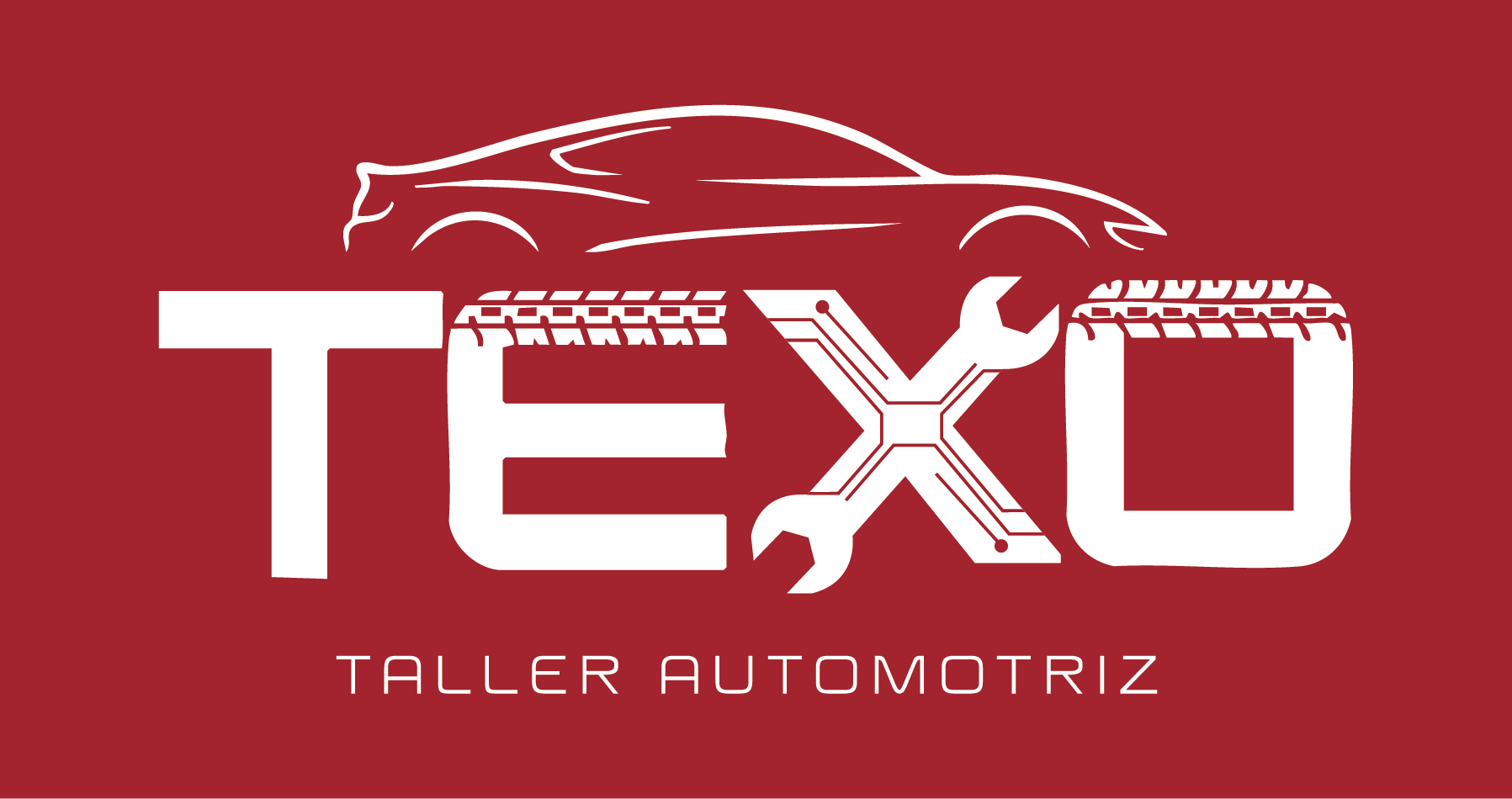 Logo TEXO sobre rojo